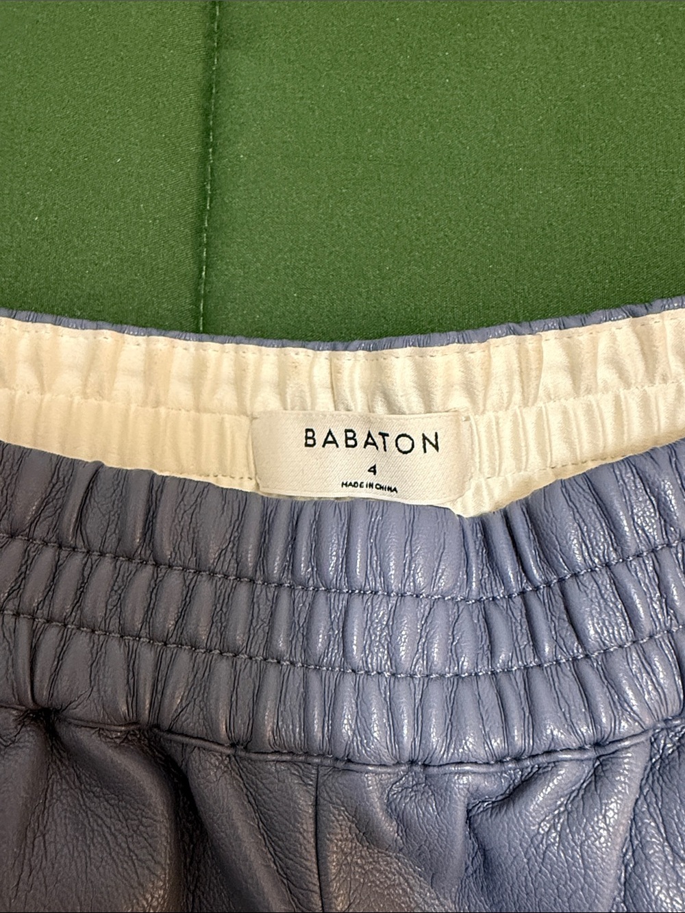 Babaton Lavender Faux-Leather Athletic Shorts - Picture 2 of 2